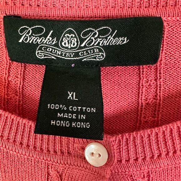 Brooks Brothers Cardigan Sweater Women Sz XL Cable Knit Casual Preppy Academicia - Picture 3 of 14
